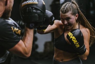 boxing woman training
