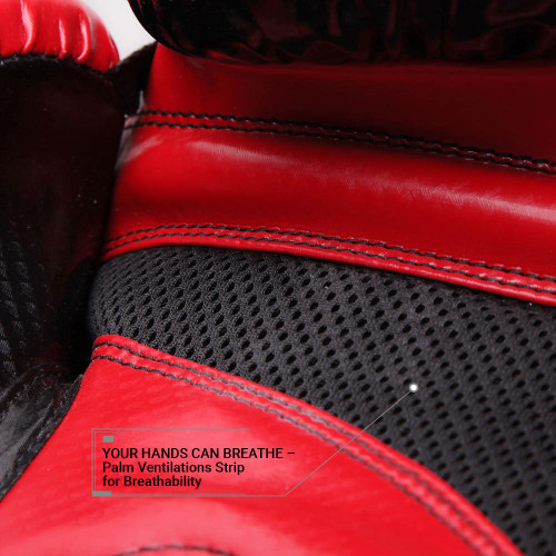 Boxerské rukavice REVGEAR Pinnacle - černá/červená - Váha rukavic: 16oz
