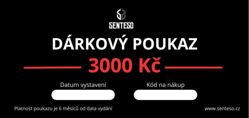 Dárkový poukaz - Hodnota: 3000