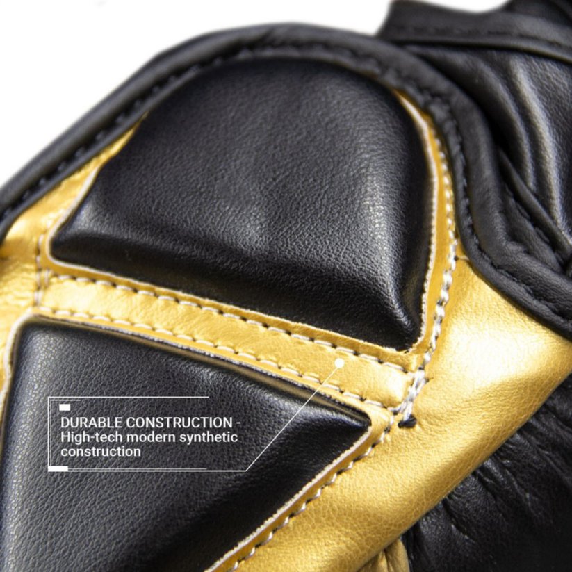 MMA sparingové rukavice REVGEAR Pinnacle P4 - čierna/zlatá - Veľkosť: XL