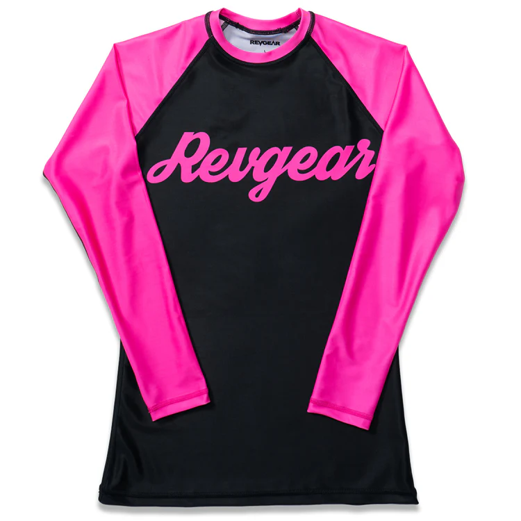 Grizzly Rashguard REVGEAR LS pentru femei – roz - Mărime: XL