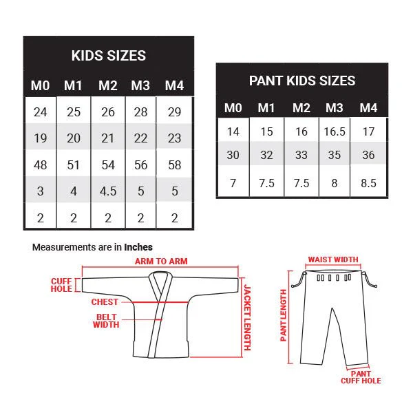 Copii BJJ Gi REVGEAR Zuma cu Curea - negru - Mărime: M2