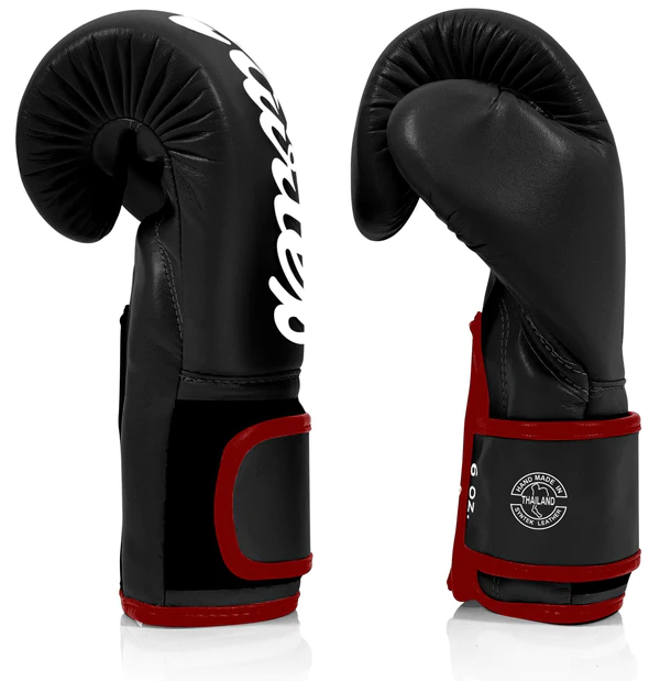 Boxing gloves Fairtex BGV14 - black/red - Weight of gloves: 14oz