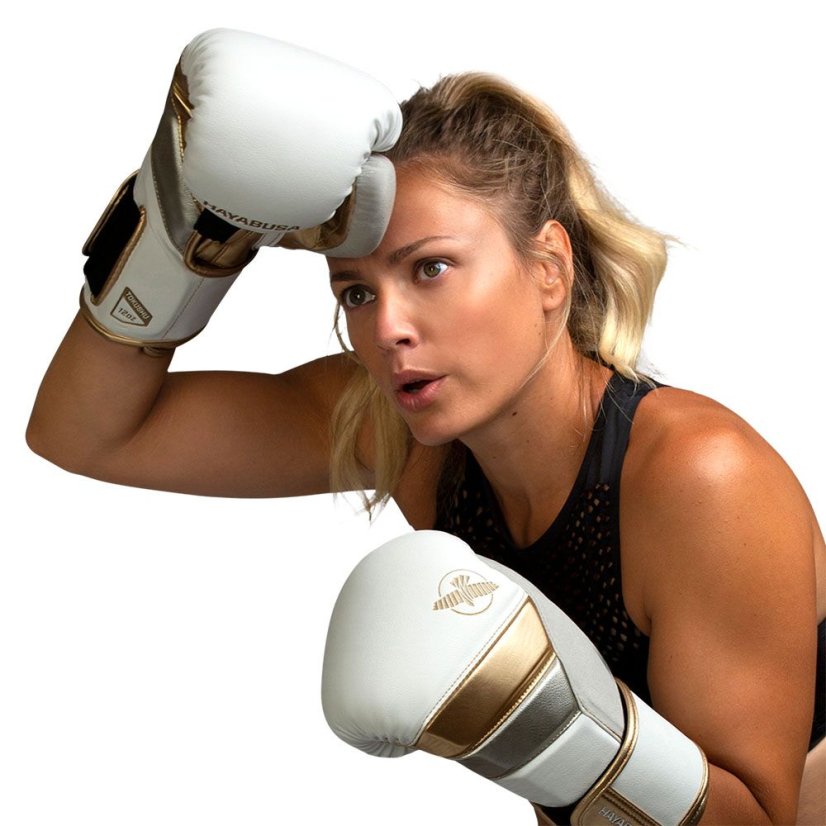 Mănuși box Hayabusa T3 - alb/auriu - Greutatea mănușilor în Oz: 16oz