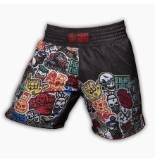 MMA shorts PRiDEorDiE Stickers