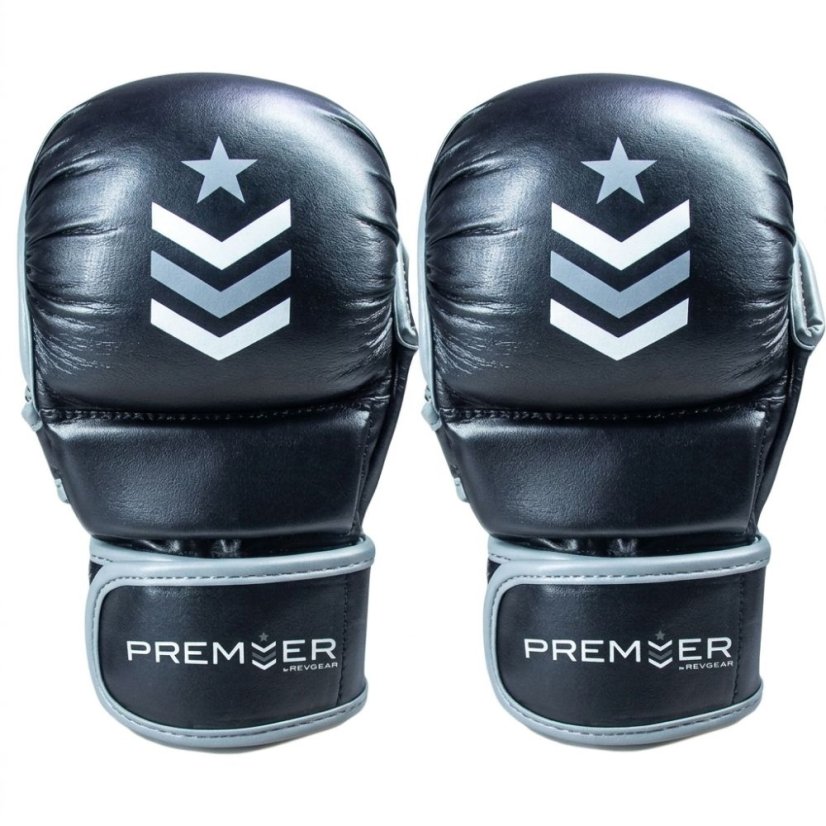 MMA kesztyű REVGEAR Premier Deluxe - fekete/szürke