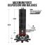 RDX Volně stojící boxovací pytel ADULTS PUNCH BAG TARGET, černý 6FT