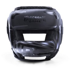 Ground Game Stripe Black Boxerská přilba s ochranou nosu – černá