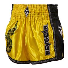Muay Thai šortky REVGEAR Legends Valhalla - žlutá/černá