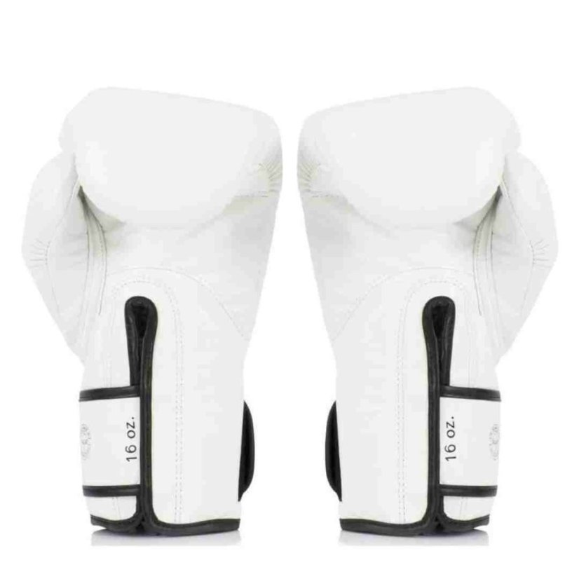 Boxerské rukavice Fairtex x GLORY - BGVG1 - bílá - Váha rukavic v Oz: 16oz