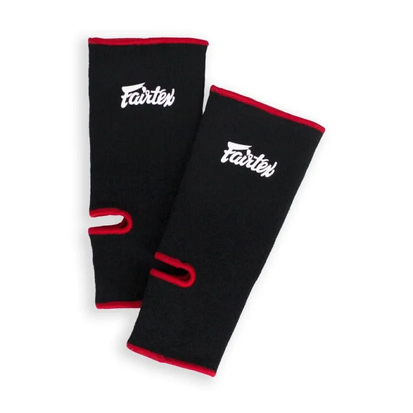 Fairtex AS1 Ochraniacze kostki – czarny/czerwony - Wielkość: L/XL