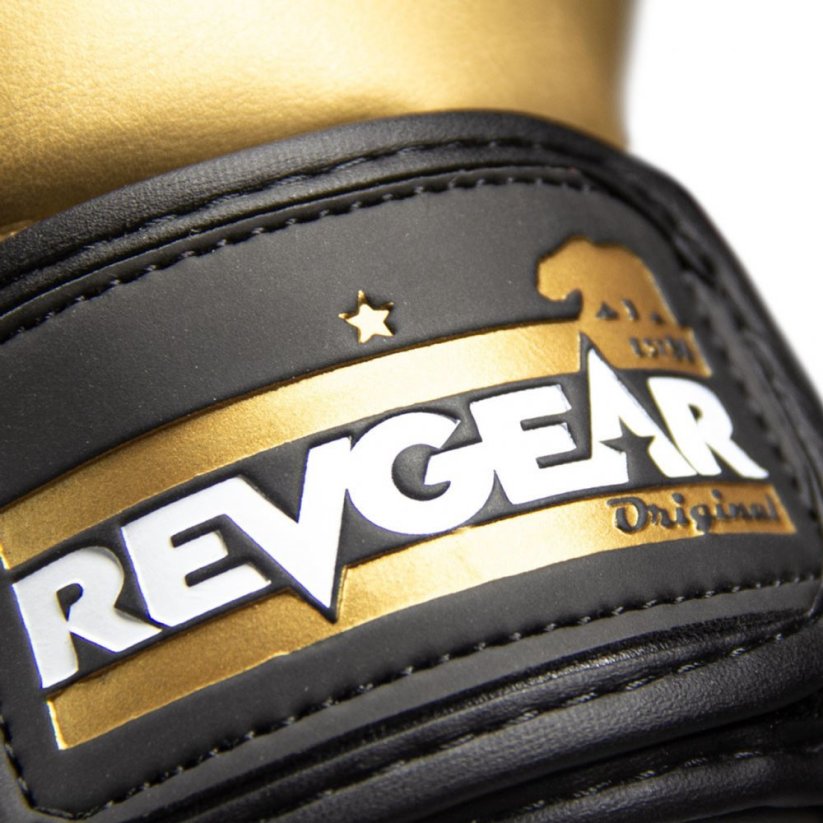MMA sparingové rukavice REVGEAR Pinnacle P4 - čierna/zlatá - Veľkosť: L