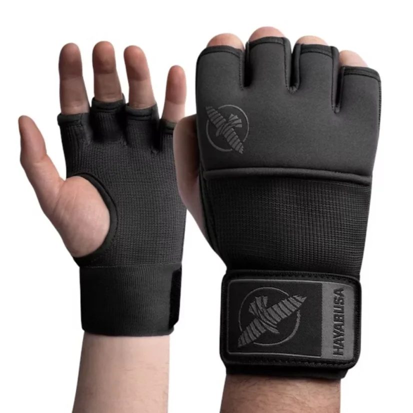 Bandaje rapide Hayabusa Deluxe Quick Wraps - Wielkość: L, Kolor: Czarny