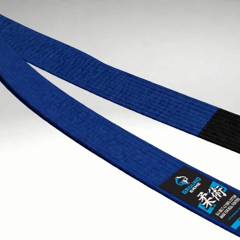 Pas do BJJ Ground Game - Wielkość: A4, Kolor: Niebieski