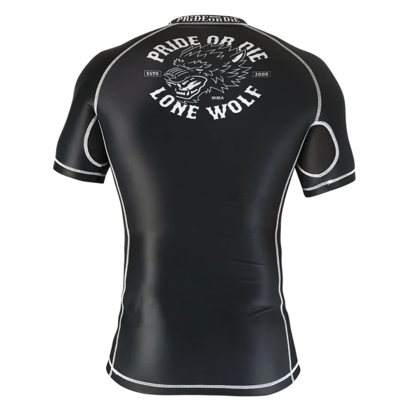 Rashguard PriDEorDiE Lup singuratic