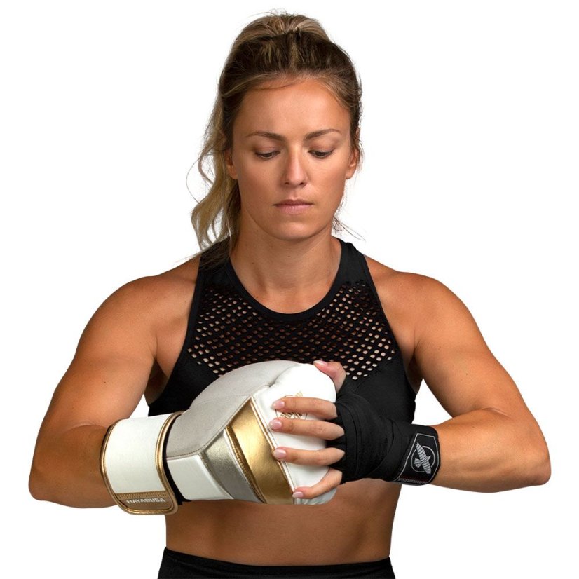 Mănuși box Hayabusa T3 - alb/auriu - Greutatea mănușilor în Oz: 16oz