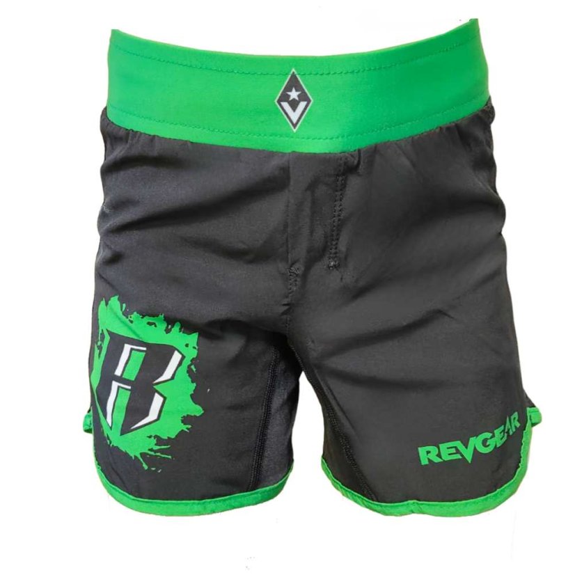 Pantaloni scurți MMA pentru copii REVGEAR - verde - Mărime: Youth M