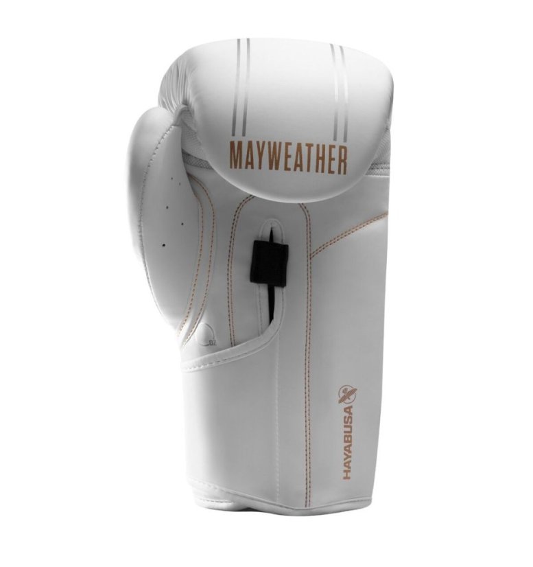 Boxerské rukavice HAYABUSA Mayweather Contender – biela/zlatá - Hmotnosť rukavíc v Oz: 16oz