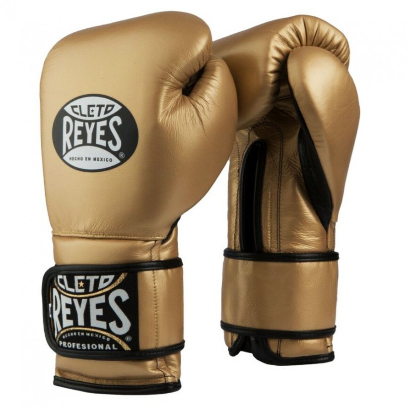 Boxerské rukavice Cleto Reyes Velcro Training - zlatá - Hmotnosť rukavíc v Oz: 14oz