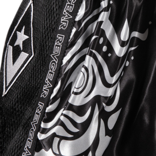 Muay Thai shorts REVGEAR Legends Demon - black/silver