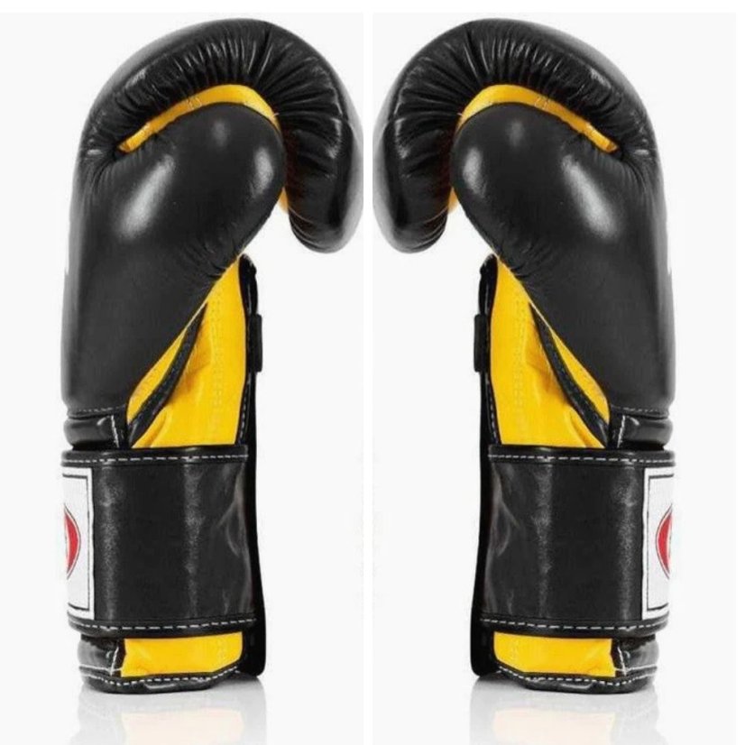 Mănuși de box FAIRTEX BGV9 Stil Mexican – negru/galben