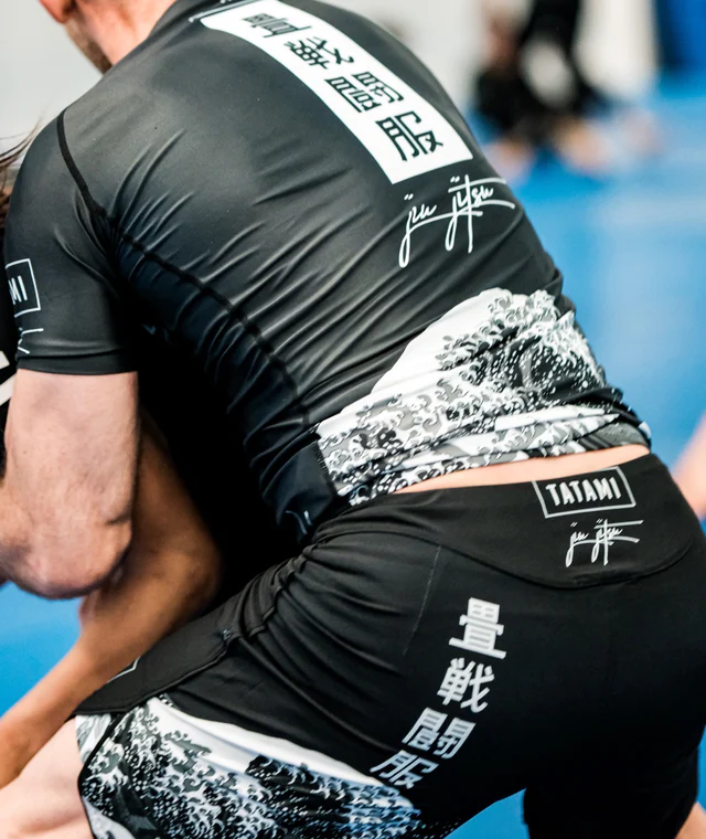 Grappling rövidnadrág TATAMI Kanagawa - fekete - Méret: 2XL