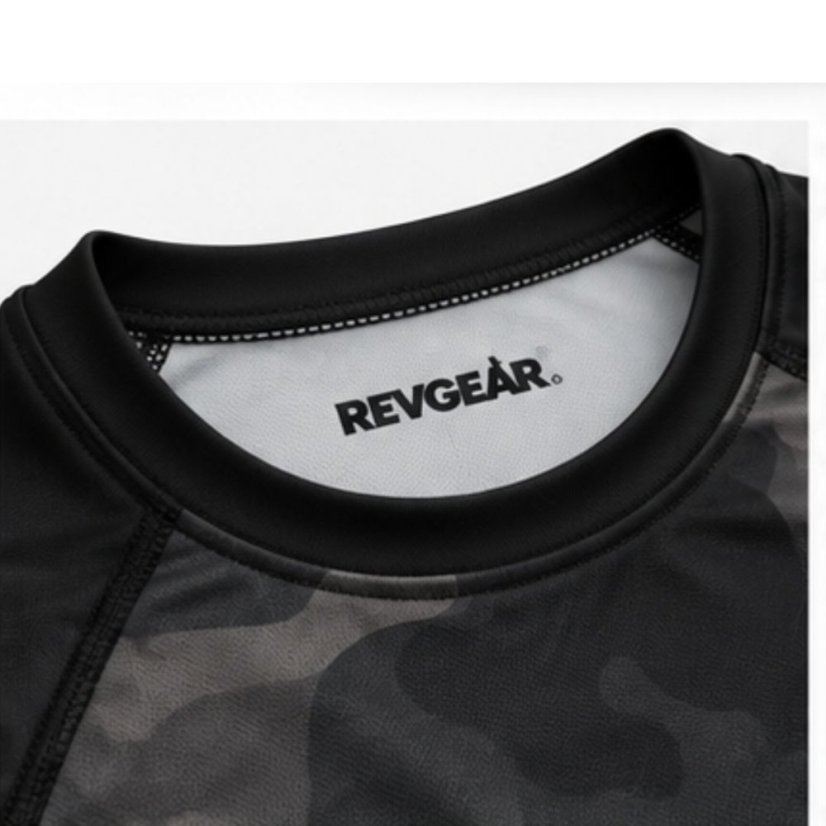Revgear Grizzly Jiu-Jitsu Rashguard SS – Black Camo