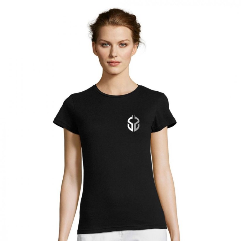 Dámské tričko Senteso Imperial Black - Velikost: 2XL