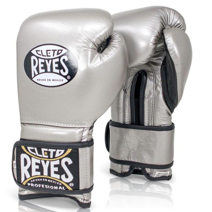 Boxerské rukavice Cleto Reyes Velcro Training - Platinum