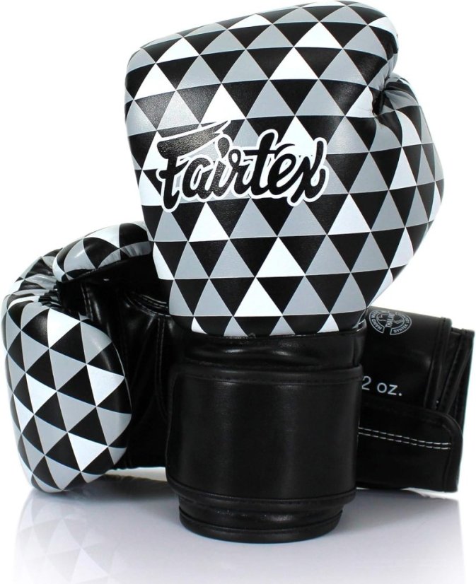 Fairtex BGV14 Art Collection rękawice bokserskie – czarne/białe - Waga rękawic w Oz: 14oz