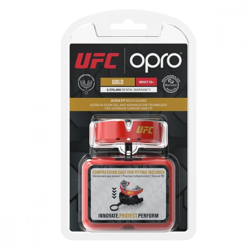 Proteza Dentara Opro Gold UFC Senior - roșu