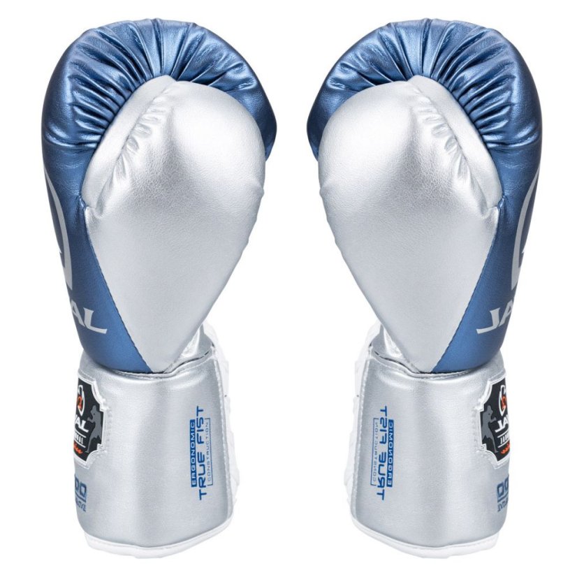 Rival RS100 Professional Sparring Boxing Gloves - Blue/Silver