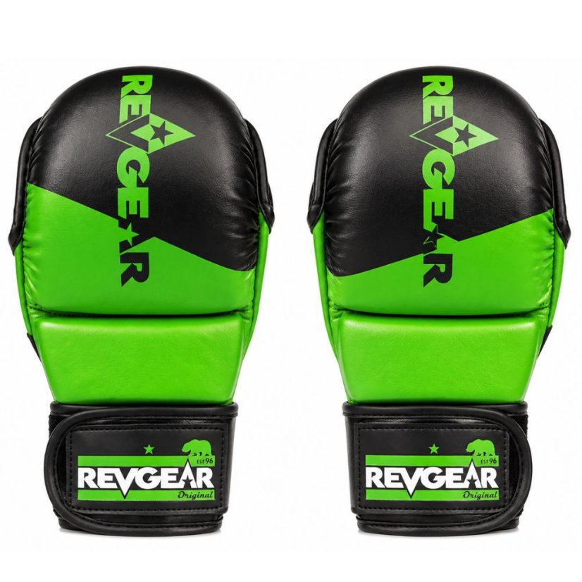 MMA sparring gloves REVGEAR Pinnacle P4 - black/lime