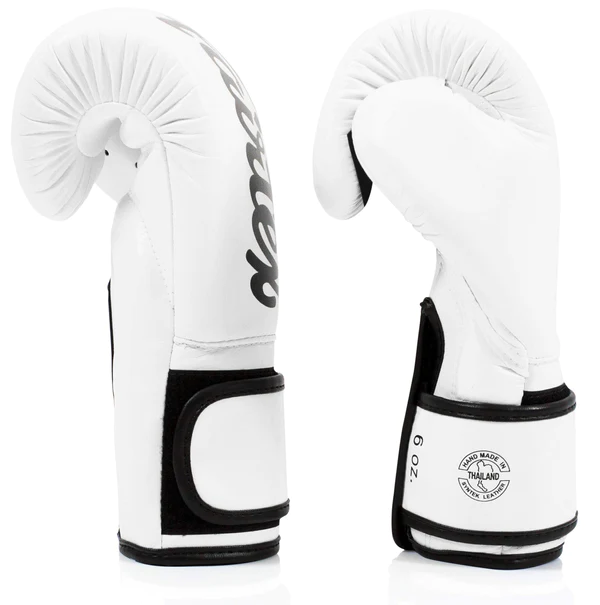 Boxing gloves Fairtex BGV14 - White - Weight of gloves: 16oz