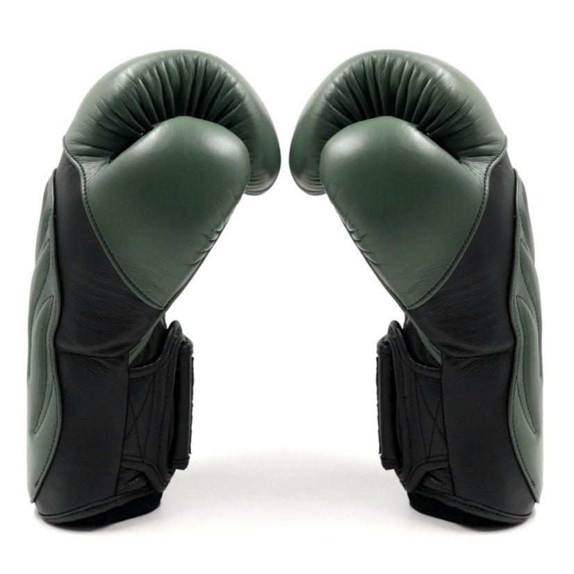 Twins Special BGVL 6 Deluxe boxing gloves – black/olive