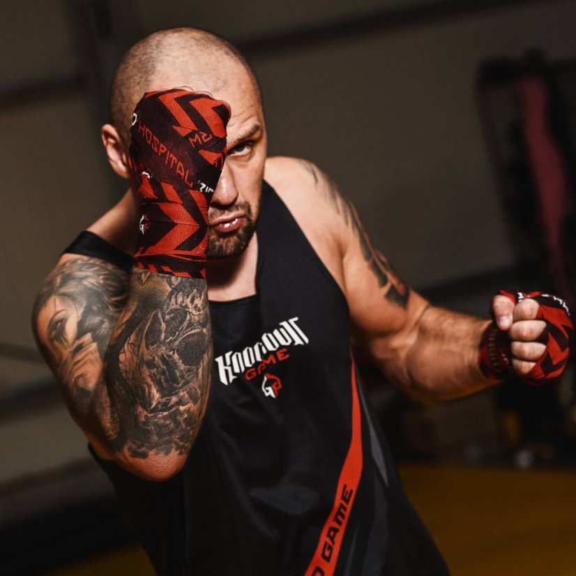 Bandaże Bokserskie Ground Game Hellfire 4 m
