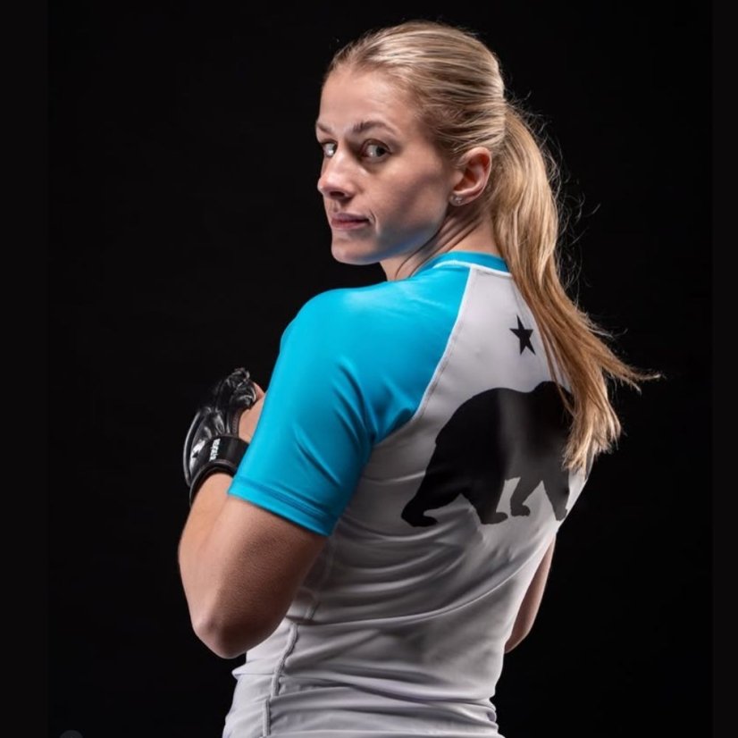 Női Grizzly Rashguard REVGEAR SS – kék - Méret: XL