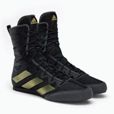 Buty bokserskie ADIDAS Box-Hog 4 - czarny/złoty