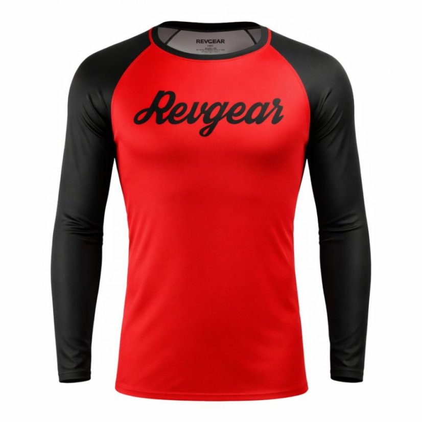 Revgear Grizzly Jiu-Jitsu Rashguard LS – piros - Méret: M