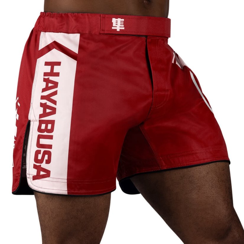 Hayabusa Icon Fight Mid Length Shorts - red