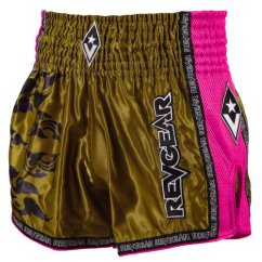 Spodenki do Muay Thai REVGEAR Legends Spirit - złote/różowe