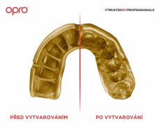 Chránič zubov Opro Instant Custom Fit Senior -  biela/zlatá