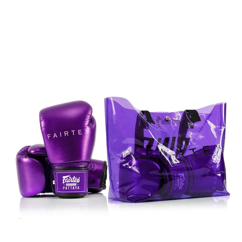 Mănuși box Fairtex BGV22 Metallic – violet - Greutatea mănușilor în Oz: 10oz