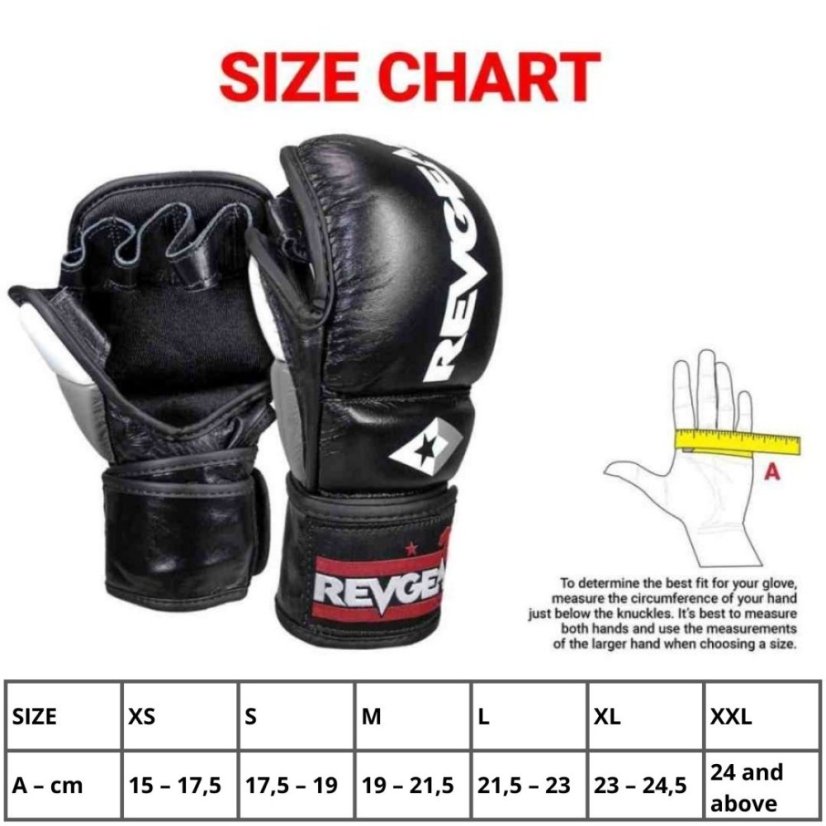 MMA edző és sparring kesztyű REVGEAR Pro Series MS1 - piros