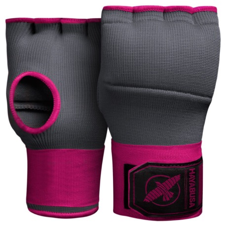 Gelové bandáže na ruce Hayabusa Quick Gel - Velikost: M, Barva: Šedá/růžová