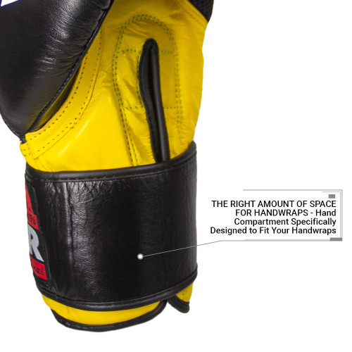 Mănuși de box REVGEAR S5 All Rounder - negru/galben