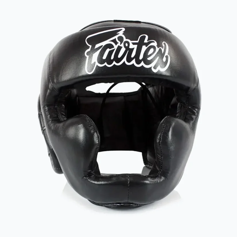Fairtex HGK15 dziecięcy kask bokserski do Muay Thai – czarny - Wielkość: 8-10Y