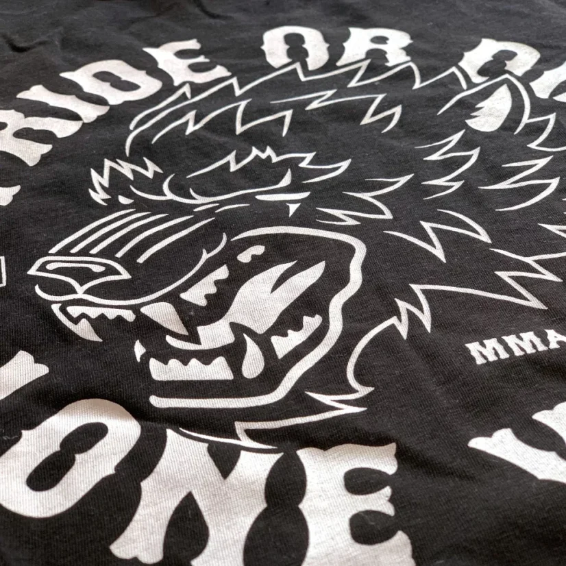Pánské tričko PRiDEorDiE Lone Wolf