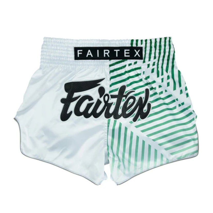 Fairtex Muay Thai Shorts Racer – White - Size: L