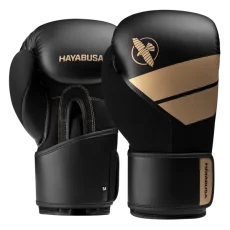 Hayabusa S4 boxerské rukavice – čierna/zlatá